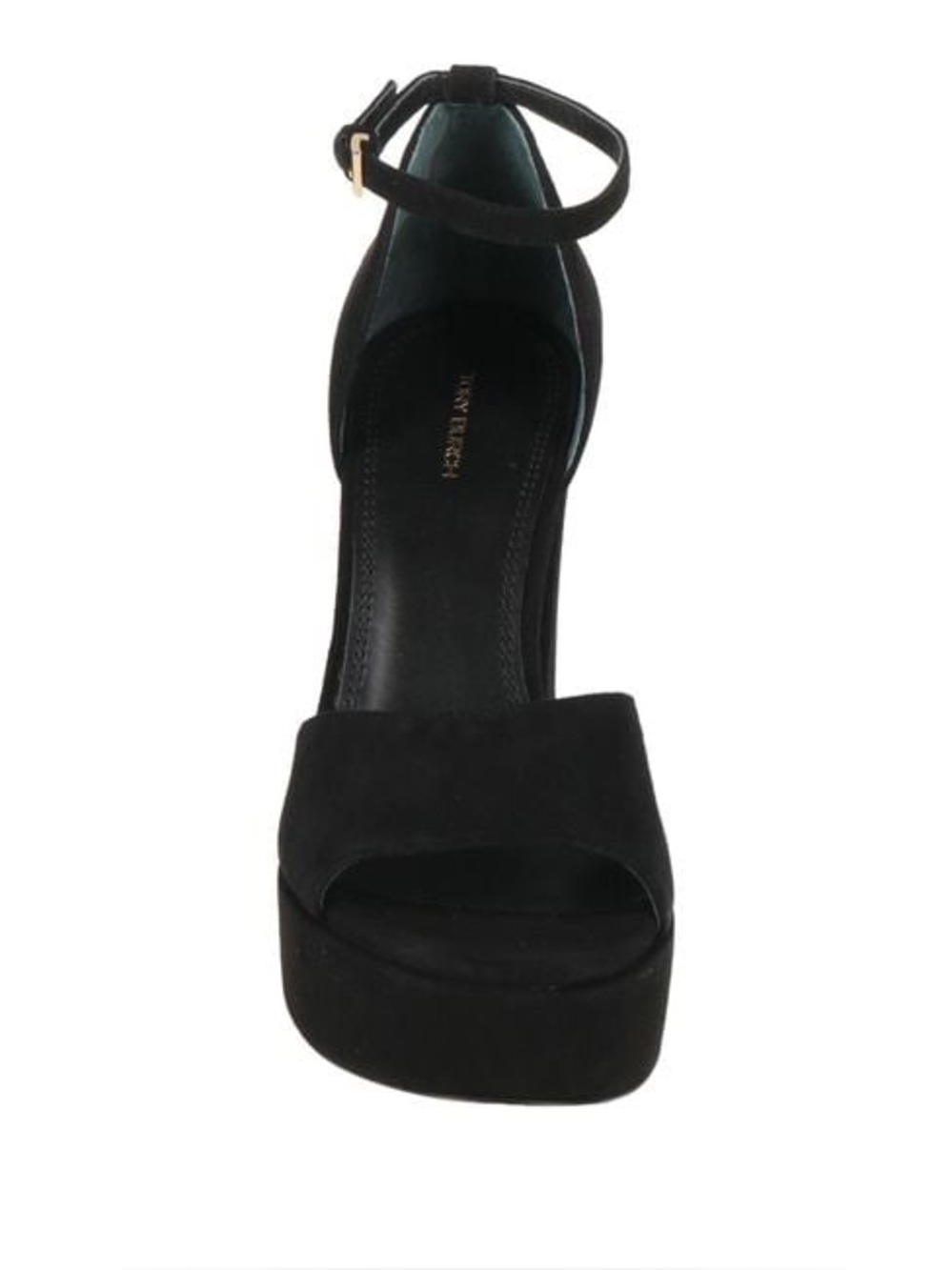 Tory Burch Black Suede Platform Block Heel Sandals, Size 11 - Picture 7 of 11